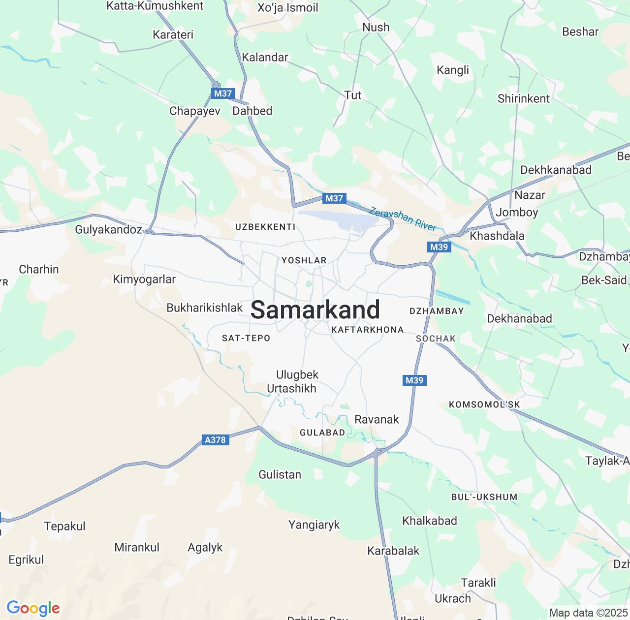 Map image for Intellectual Property Lawyers in Samarkand and Samarqand Region IP firms at coordinates  ; .