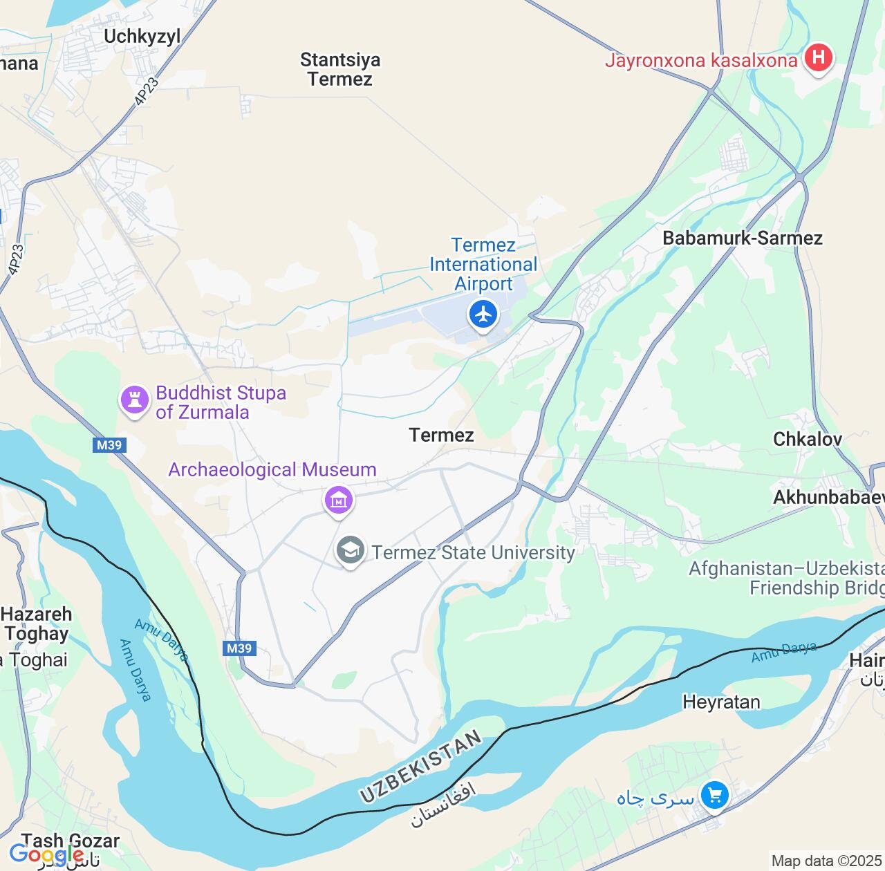 Map image for Intellectual Property Lawyers in Tirmiz and Surxondaryo Region IP firms at coordinates  ; .