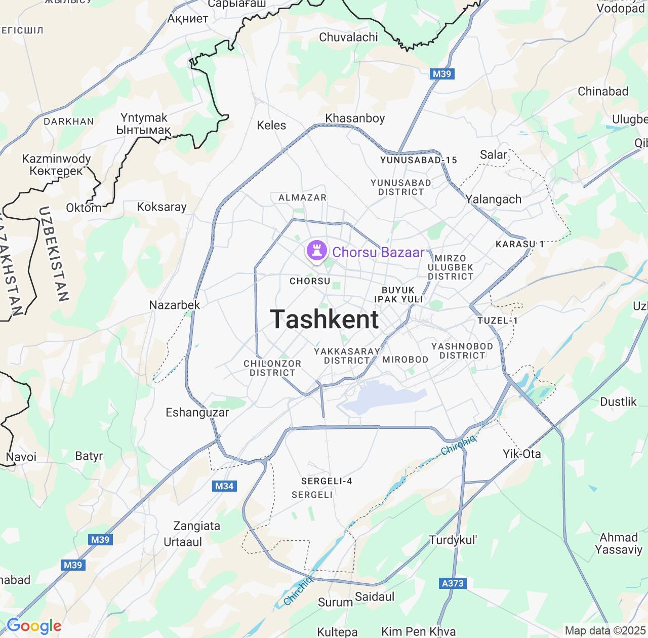 Map image for Intellectual Property Lawyers in Tashkent and Uzbekistan IP firms at coordinates  ; .