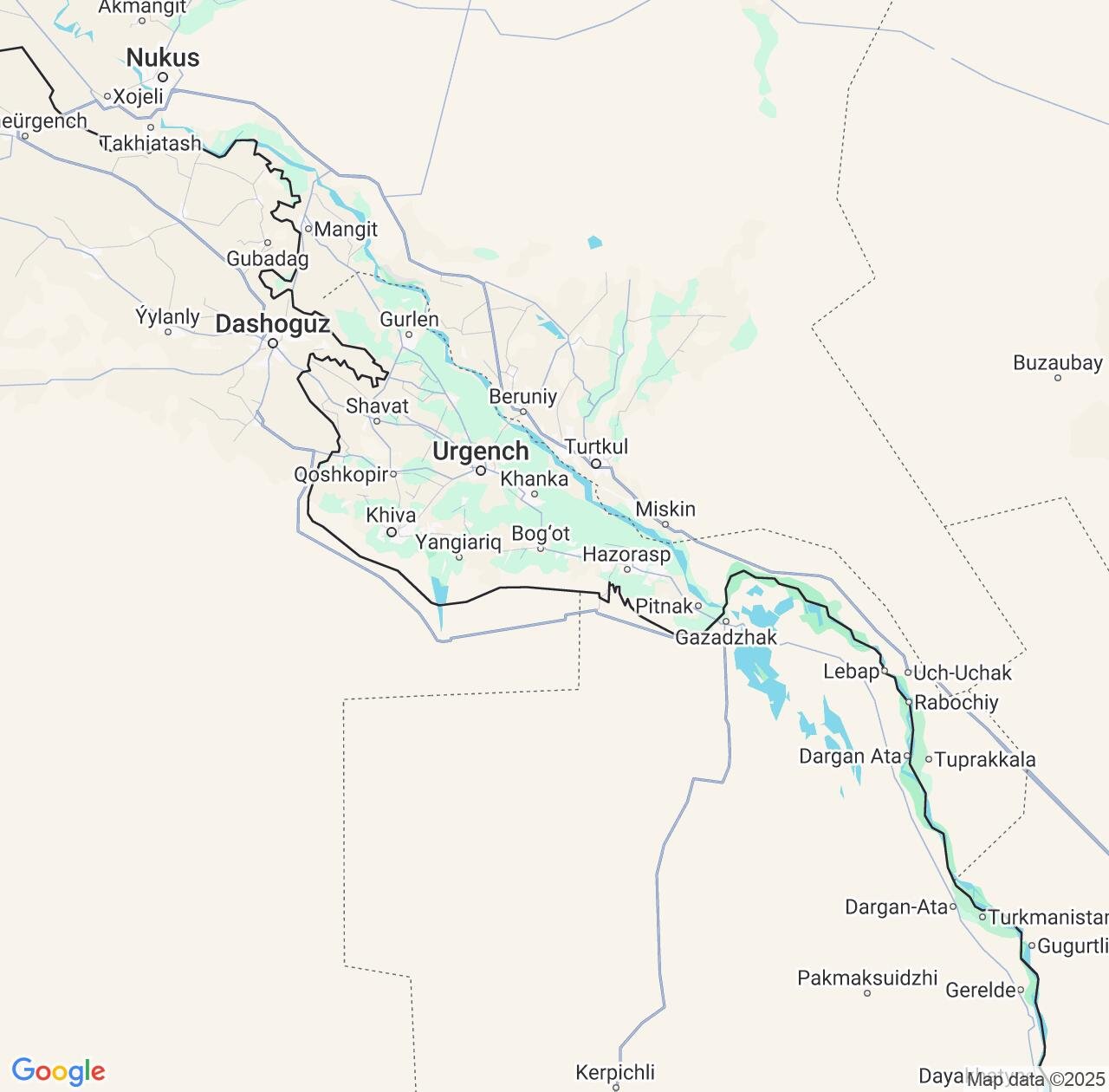 Map image for Intellectual Property Lawyers in Xorazm Region and Uzbekistan IP firms at coordinates  ; .