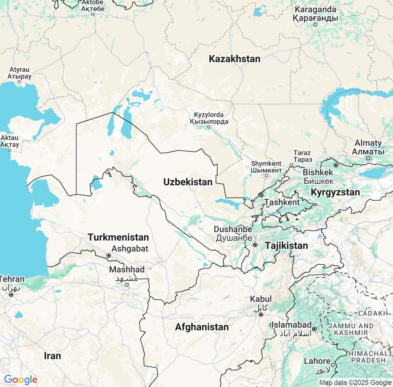 Map image for Intellectual Property Lawyers in Uzbekistan and Asia IP firms at coordinates  ; .