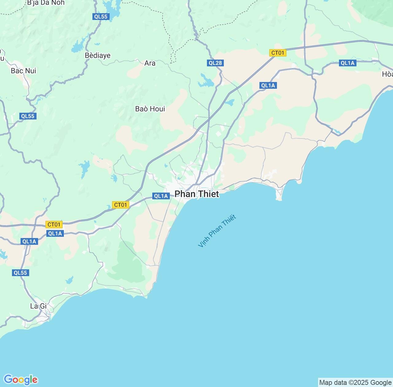 Map image for Intellectual Property Lawyers in Phan Thiet and Bình Thuận Province IP firms at coordinates  ; .