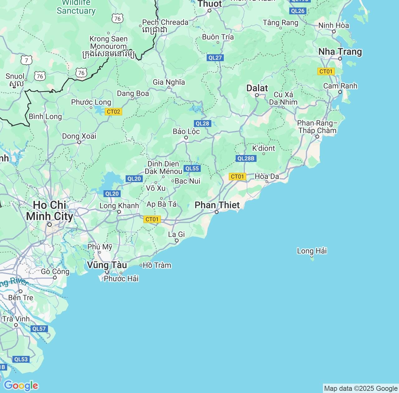 Map image for Intellectual Property Lawyers in Bình Thuận Province and Vietnam IP firms at coordinates  ; .