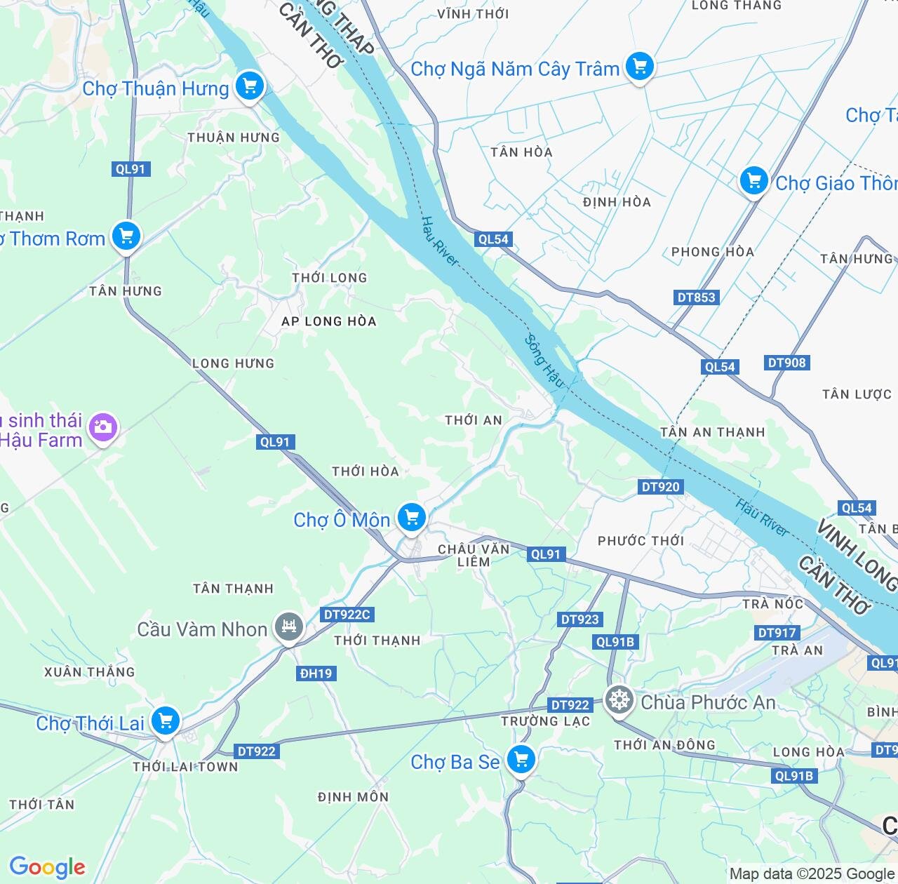 Map image for Intellectual Property Lawyers in O Mon and Can Tho IP firms at coordinates  ; .