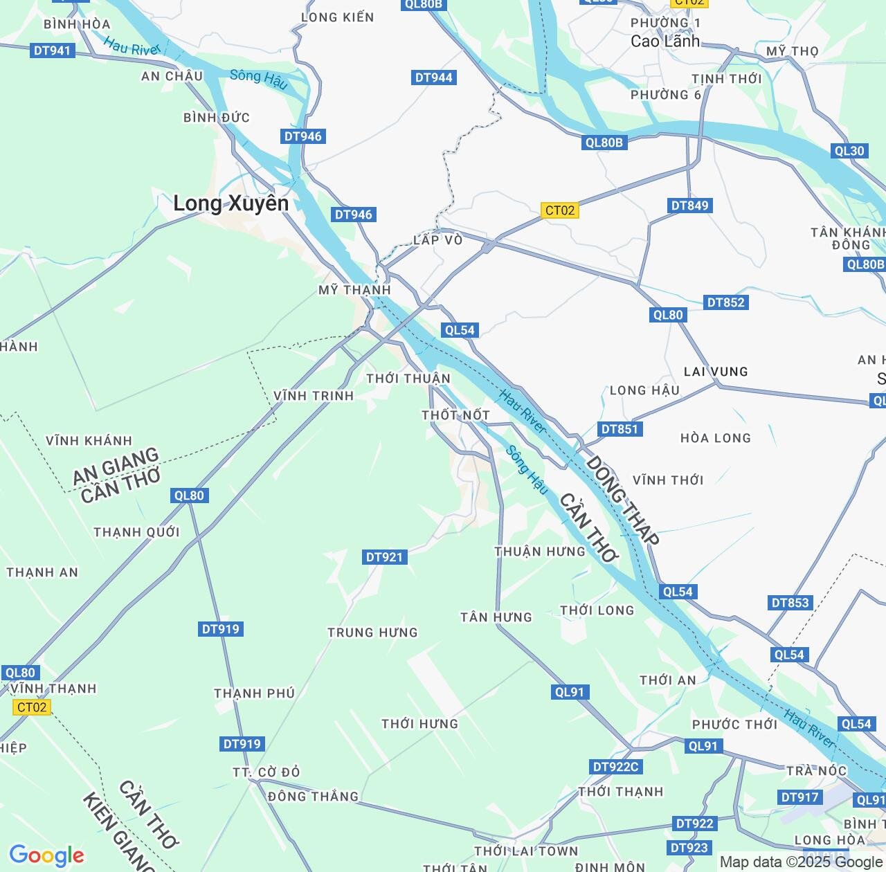Map image for Intellectual Property Lawyers in Thot Not and Can Tho IP firms at coordinates  ; .