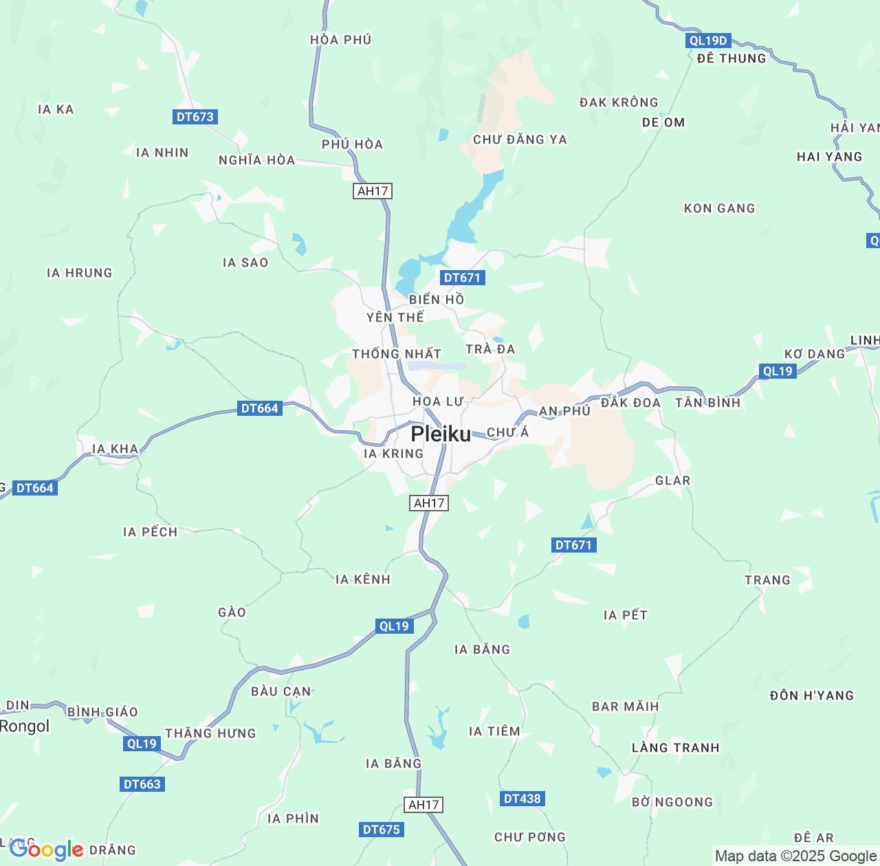 Map image for Intellectual Property Lawyers in Pleiku and Gia Lai Province IP firms at coordinates  ; .