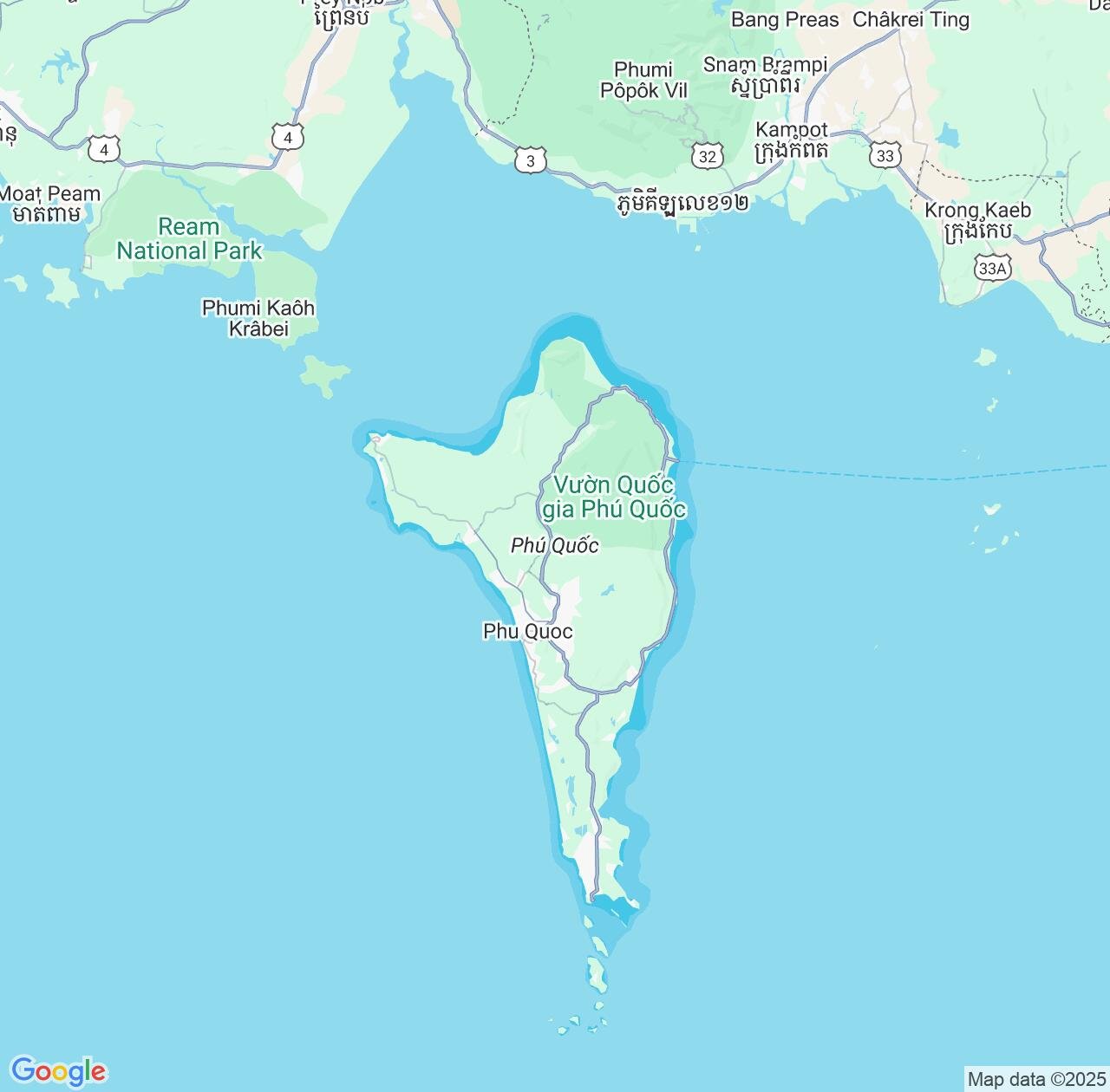 Map image for Intellectual Property Lawyers in Phu Quoc and Kiên Giang Province IP firms at coordinates  ; .