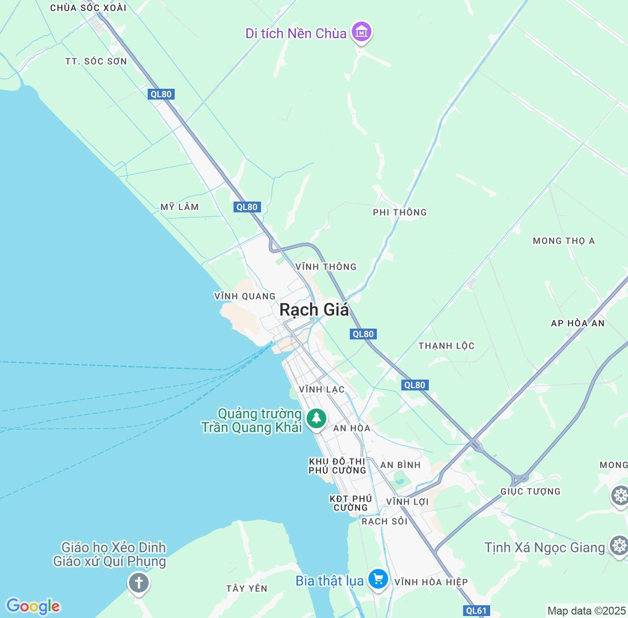 Map image for Intellectual Property Lawyers in Rach Gia and Kiên Giang Province IP firms at coordinates  ; .