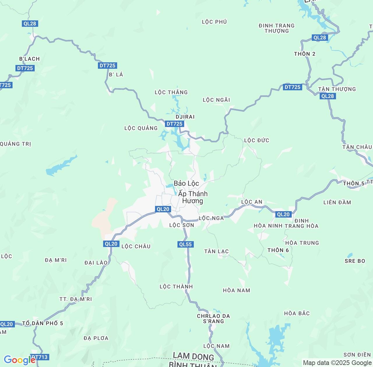 Map image for Intellectual Property Lawyers in Bao Loc and Lâm Đồng Province IP firms at coordinates  ; .