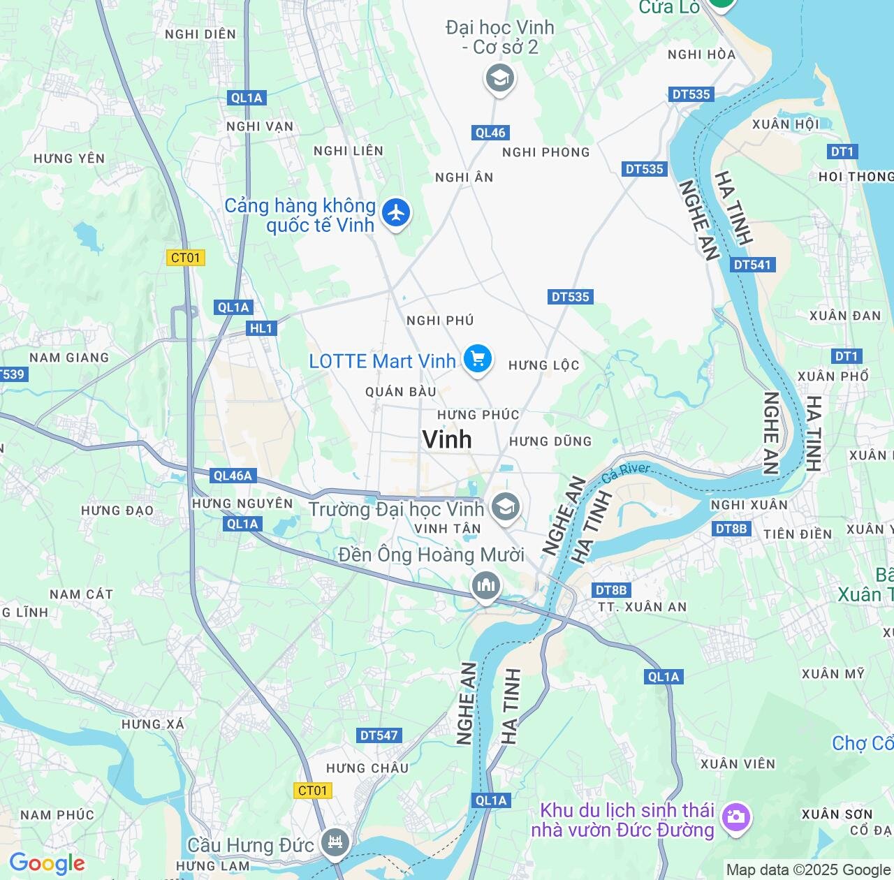 Map image for Intellectual Property Lawyers in Vinh and Nghệ An Province IP firms at coordinates  ; .