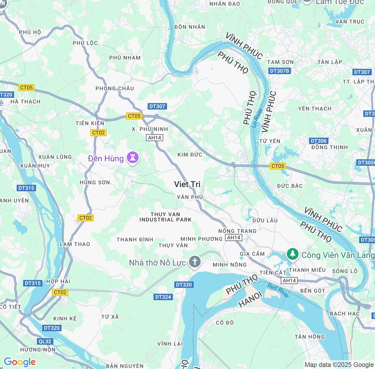 Map image for Intellectual Property Lawyers in Viet Tri and Phú Thọ Province IP firms at coordinates  ; .