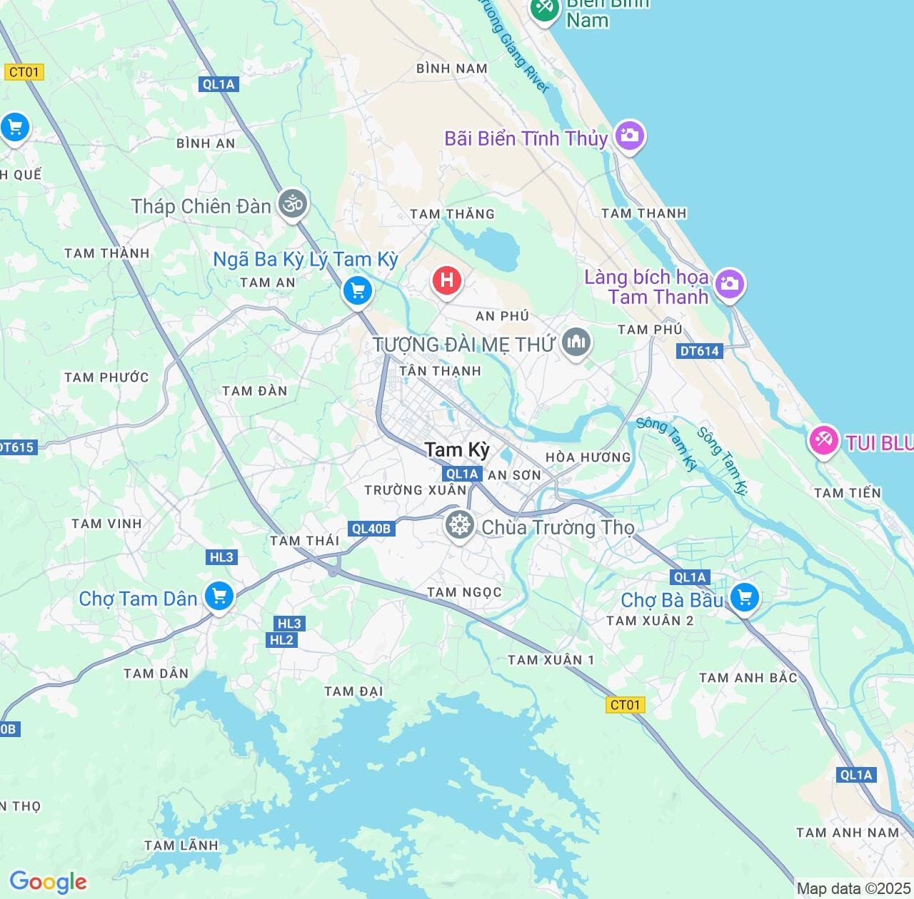 Map image for Intellectual Property Lawyers in Tam Ky and Quảng Nam Province IP firms at coordinates  ; .