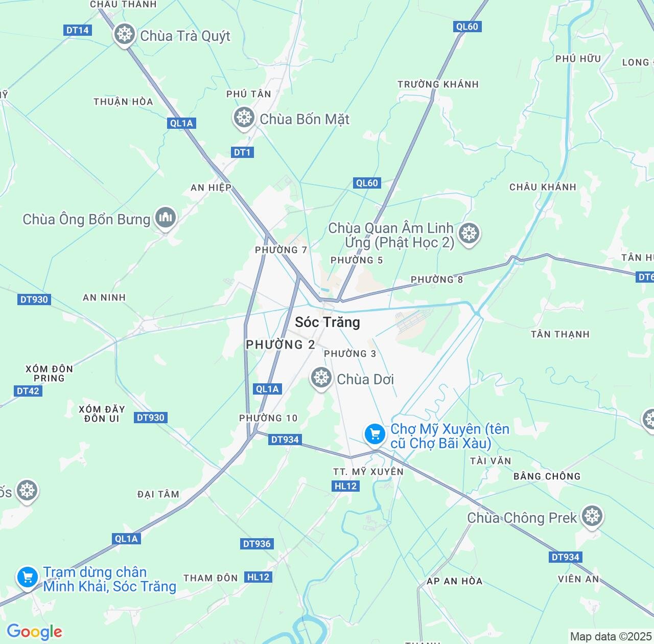 Map image for Intellectual Property Lawyers in Soc Trang and Sóc Trăng Province IP firms at coordinates  ; .