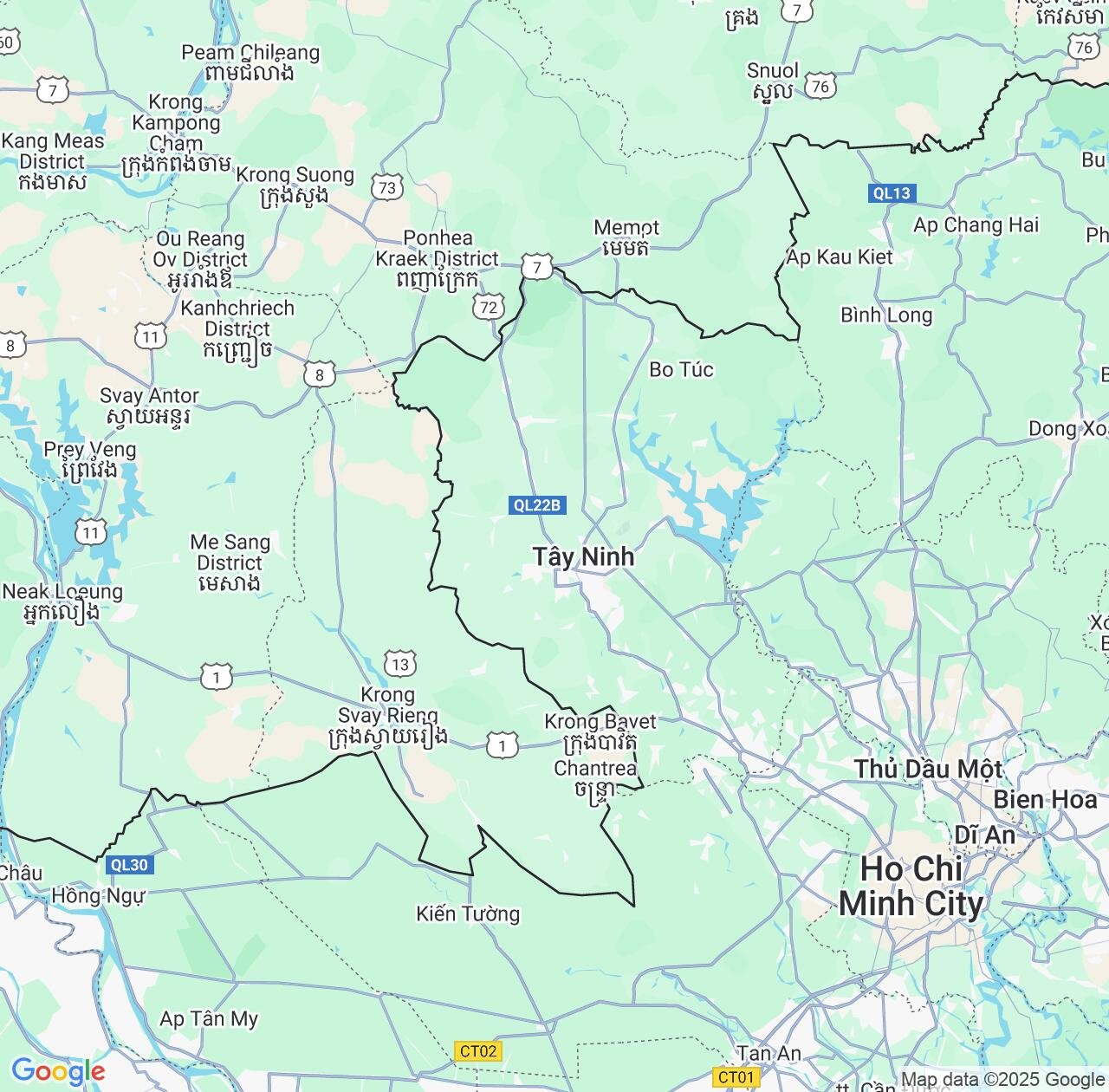 Map image for Intellectual Property Lawyers in Tây Ninh Province and Vietnam IP firms at coordinates  ; .