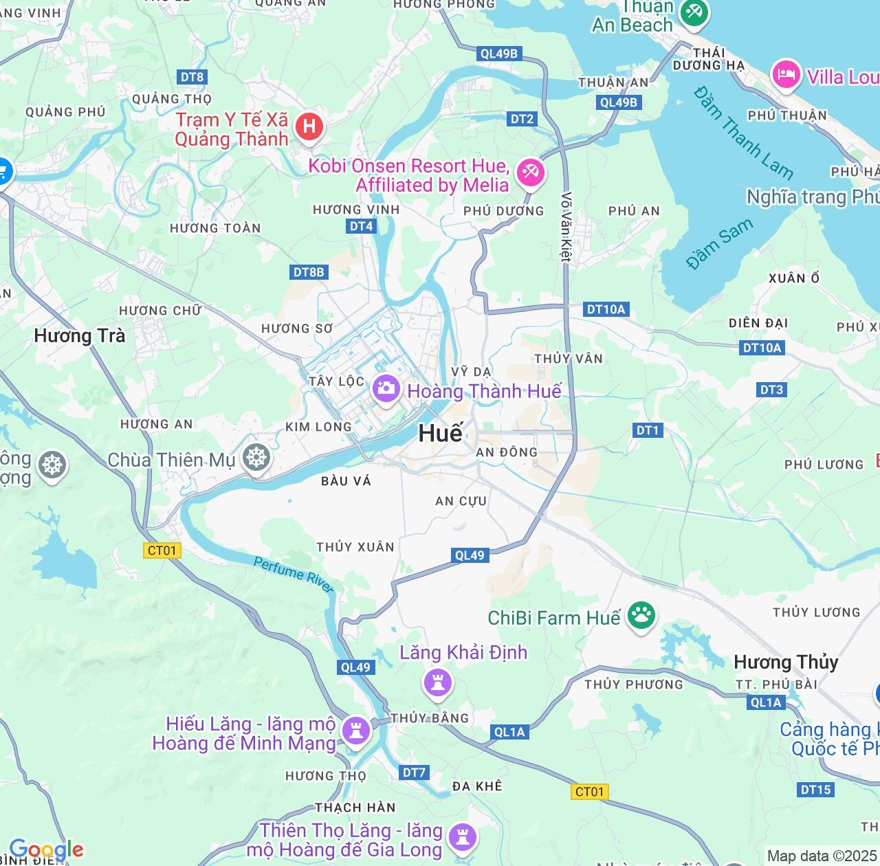 Map image for Intellectual Property Lawyers in Hue and Thừa Thiên Huế Province IP firms at coordinates  ; .
