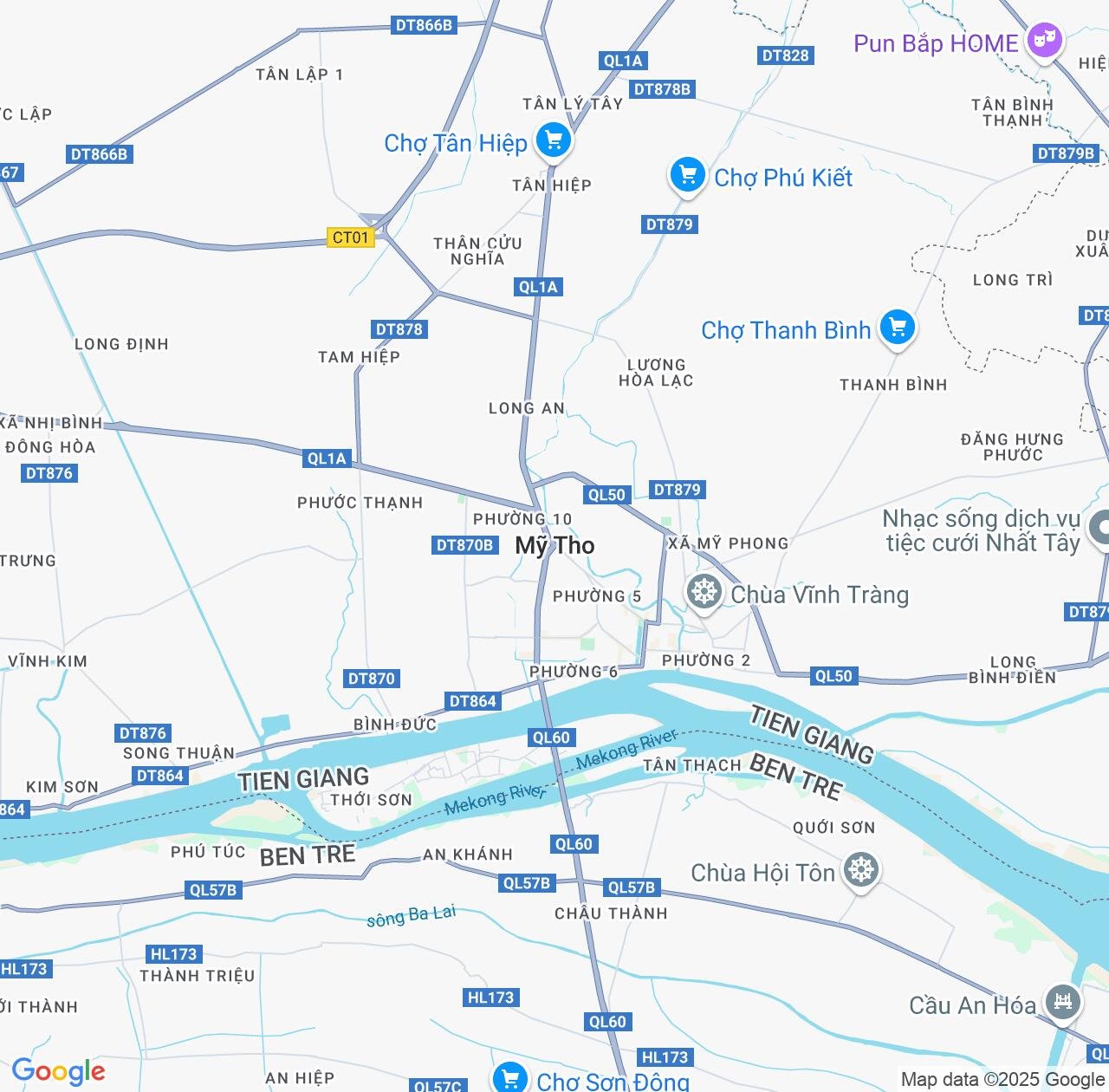 Map image for Intellectual Property Lawyers in My Tho and Tiền Giang IP firms at coordinates  ; .