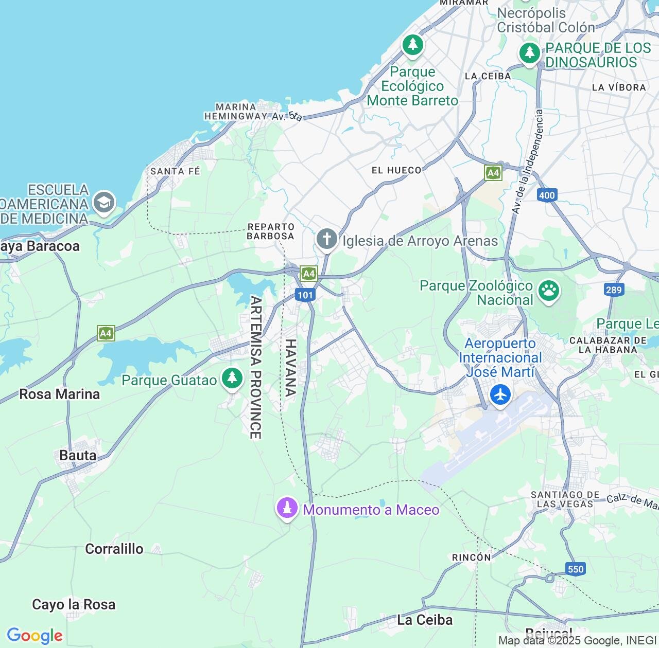 Map image for Intellectual Property Lawyers in Balcón de la Lisa and Havana IP firms at coordinates  ; .