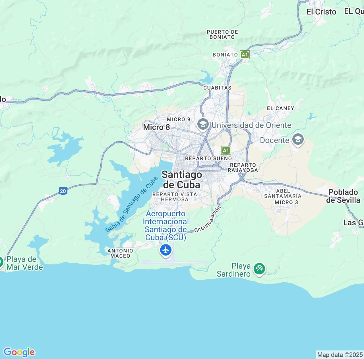 Map image for Intellectual Property Lawyers in Santiago de Cuba and Santiago de Cuba Province IP firms at coordinates  ; .