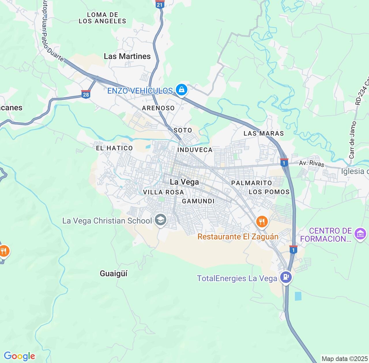 Map image for Intellectual Property Lawyers in La Vega and Dominican Republic IP firms at coordinates  ; .