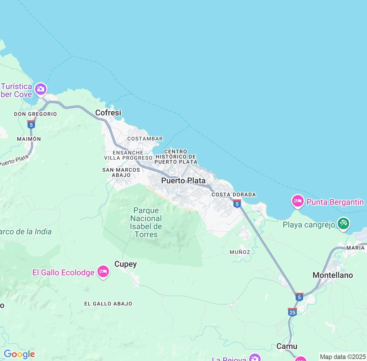Map image for Intellectual Property Lawyers in Puerto Plata and Dominican Republic IP firms at coordinates  ; .