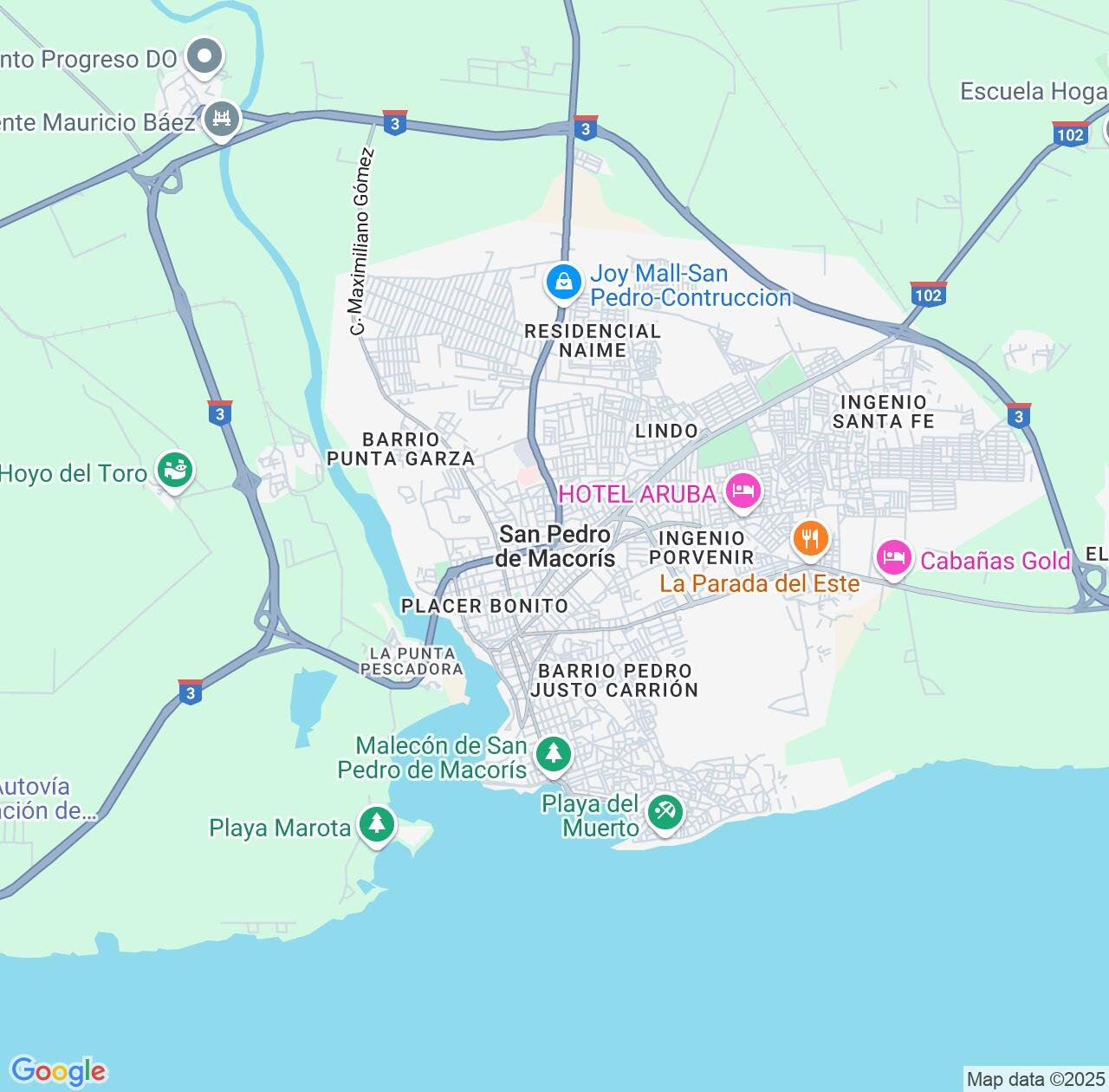 Map image for Intellectual Property Lawyers in San Pedro de Macoris and Dominican Republic IP firms at coordinates  ; .