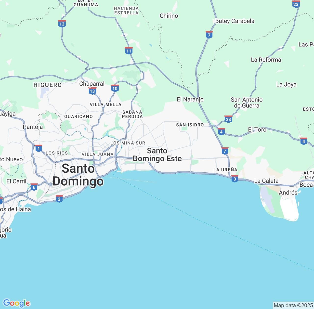 Map image for Intellectual Property Lawyers in Santo Domingo Este and Santo Domingo Province IP firms at coordinates  ; .