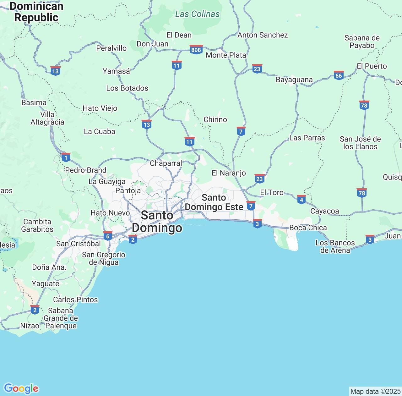 Map image for Intellectual Property Lawyers in Santo Domingo Province and Dominican Republic IP firms at coordinates  ; .
