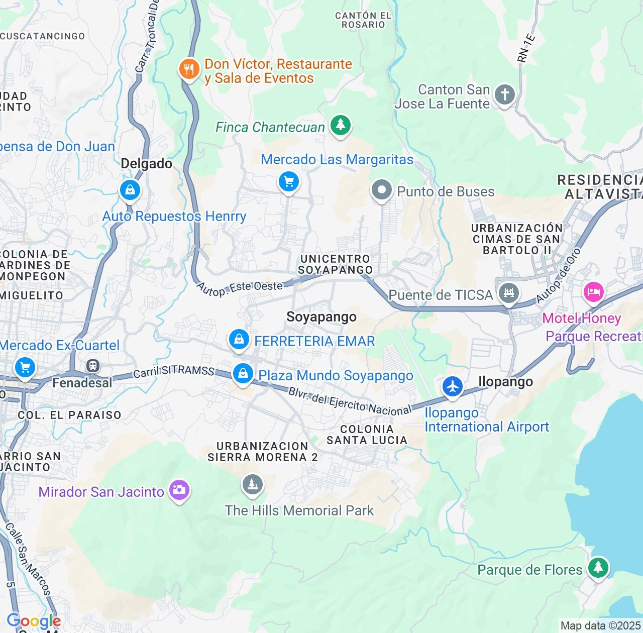 Map image for Intellectual Property Lawyers in Soyapango and San Salvador Department IP firms at coordinates  ; .