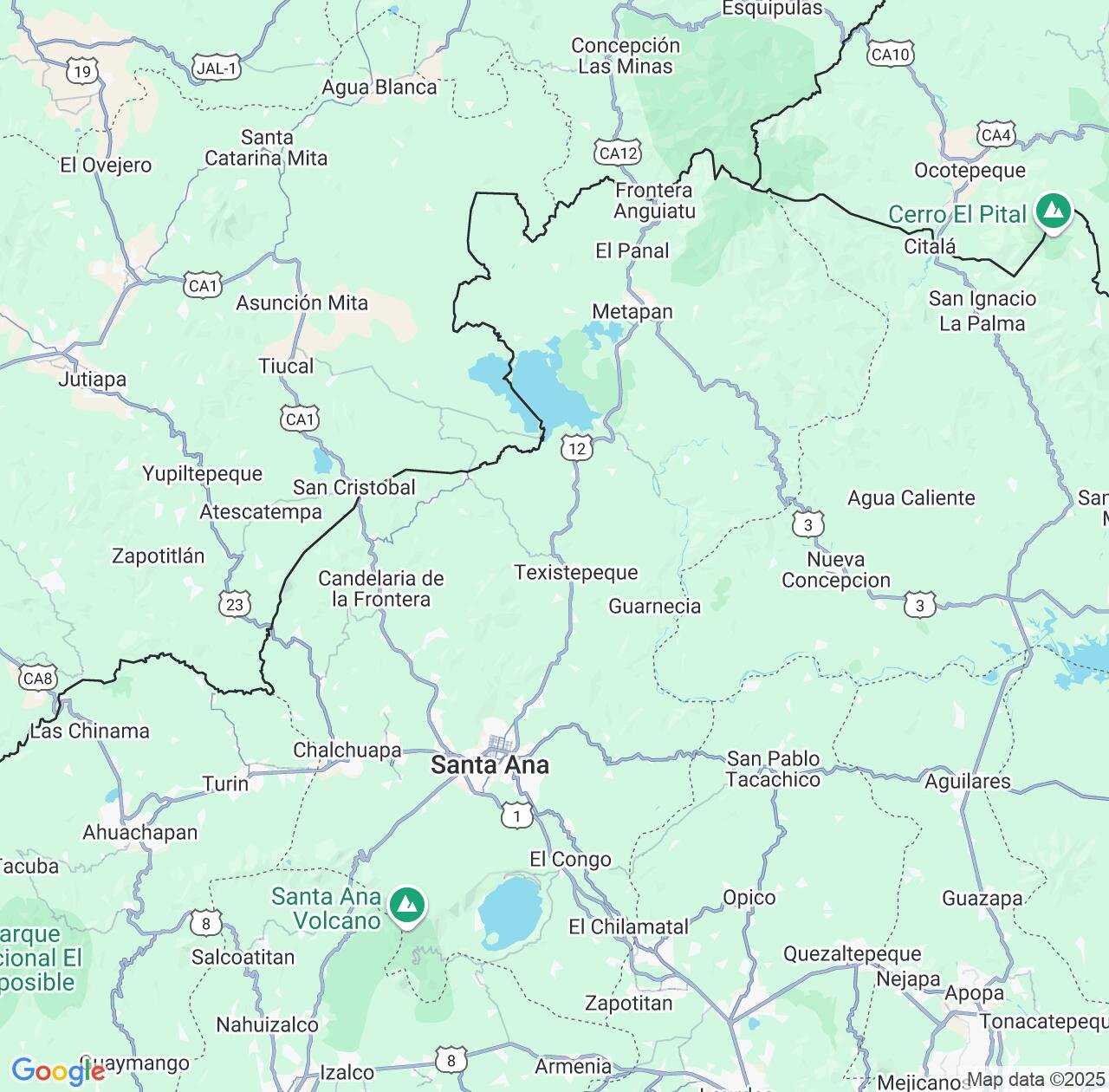Map image for Intellectual Property Lawyers in Santa Ana Department and El Salvador IP firms at coordinates  ; .