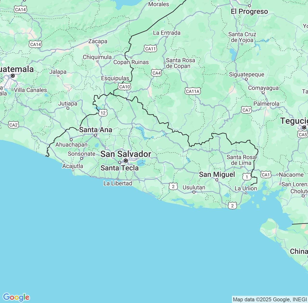 Map image for Intellectual Property Lawyers in El Salvador and Central America IP firms at coordinates  ; .