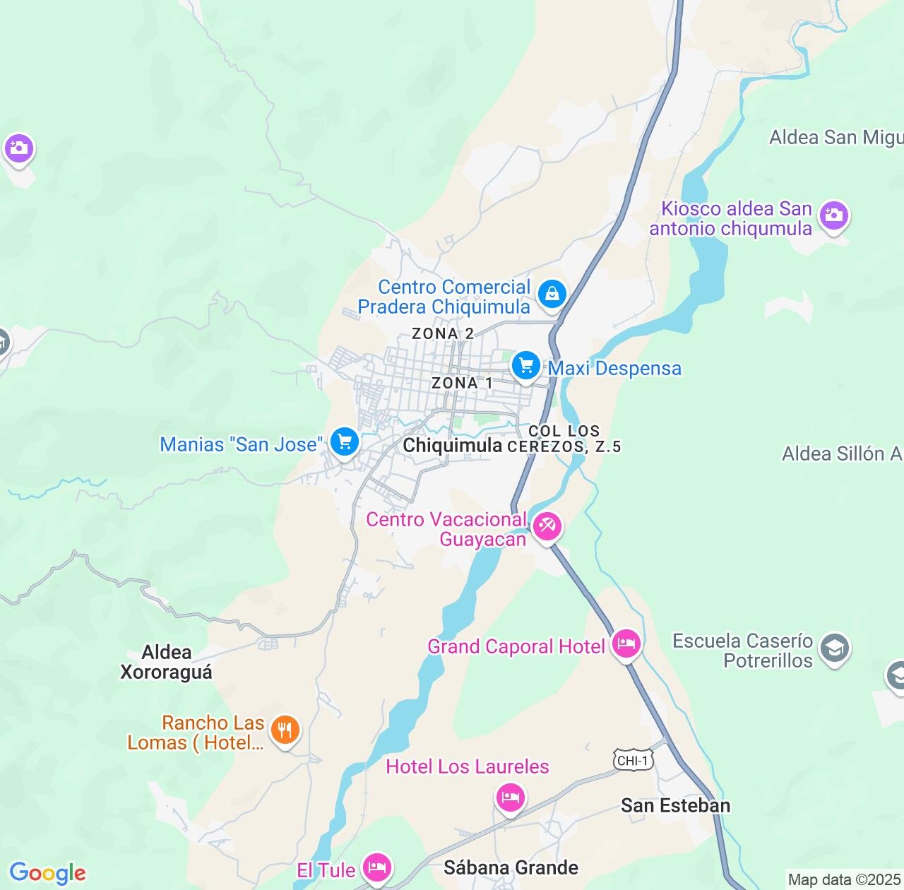 Map image for Intellectual Property Lawyers in Chiquimula and Guatemala IP firms at coordinates  ; .
