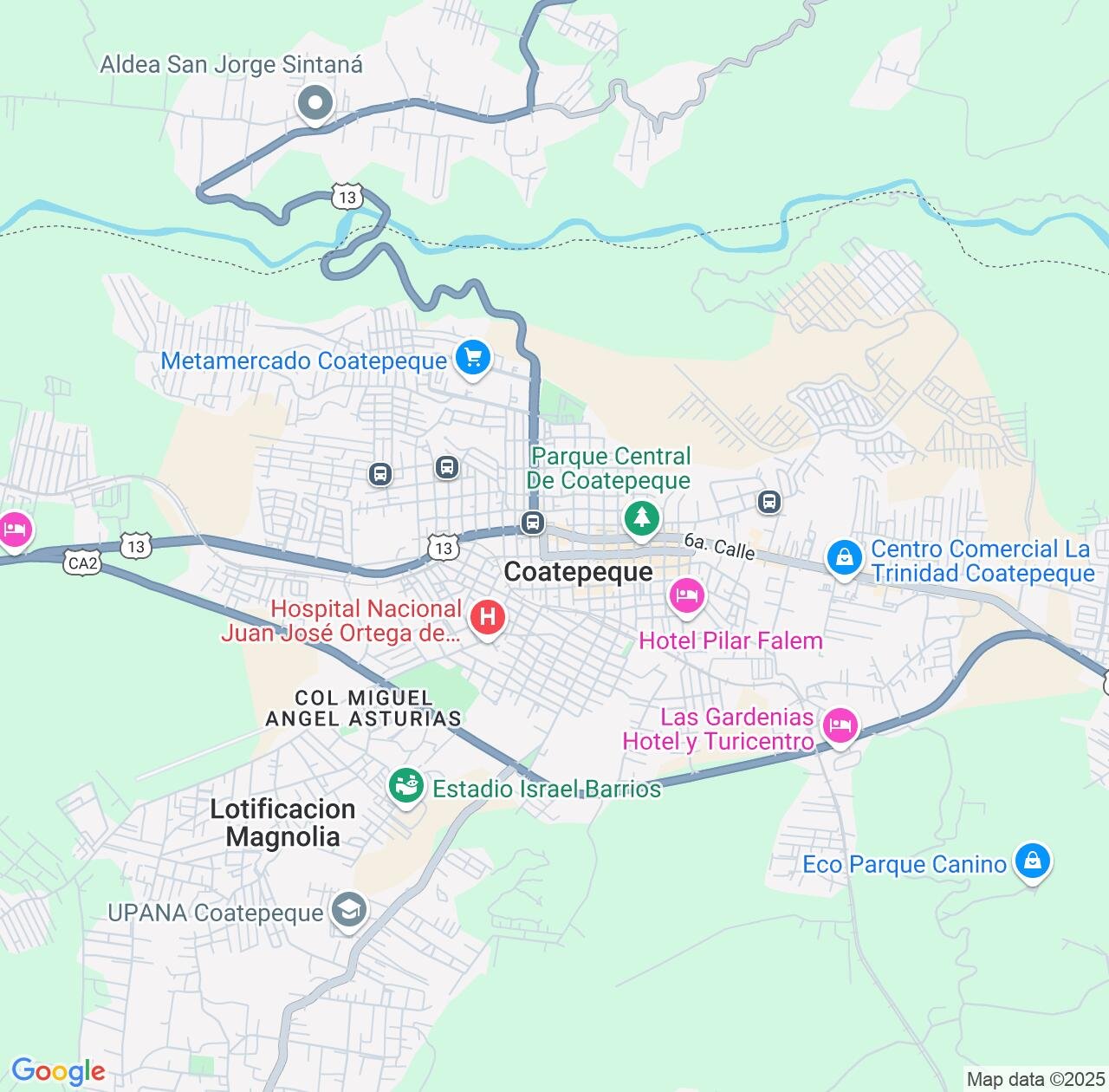 Map image for Intellectual Property Lawyers in Coatepeque and Quetzaltenango IP firms at coordinates  ; .