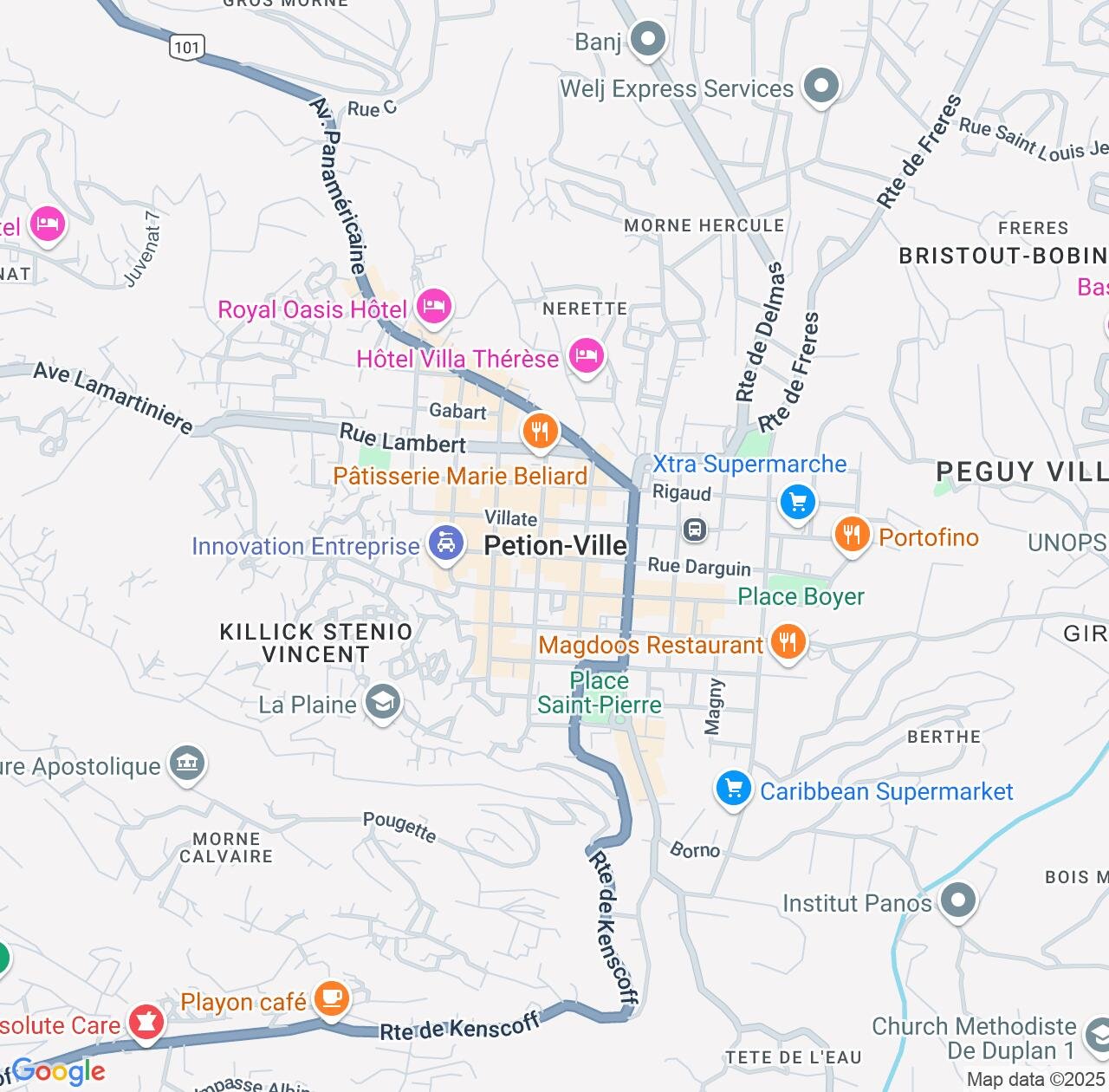 Map image for Intellectual Property Lawyers in Pétionville and Ouest IP firms at coordinates  ; .