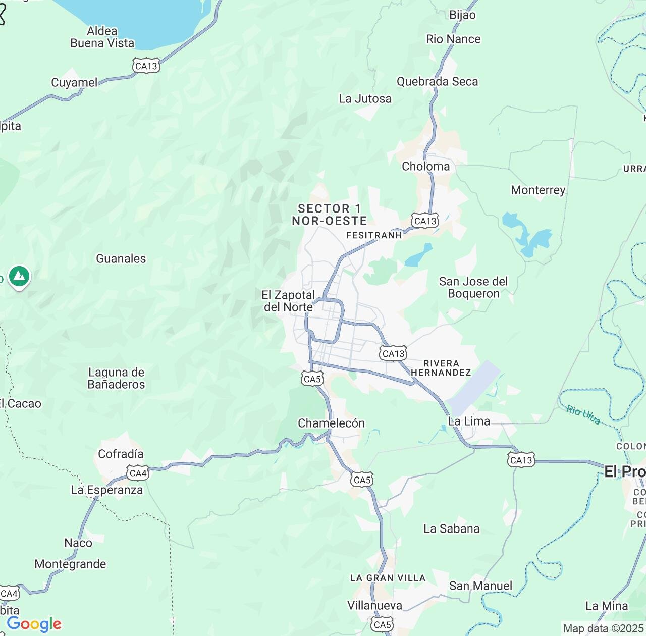 Map image for Intellectual Property Lawyers in San Pedro Sula and Cortés Department IP firms at coordinates  ; .