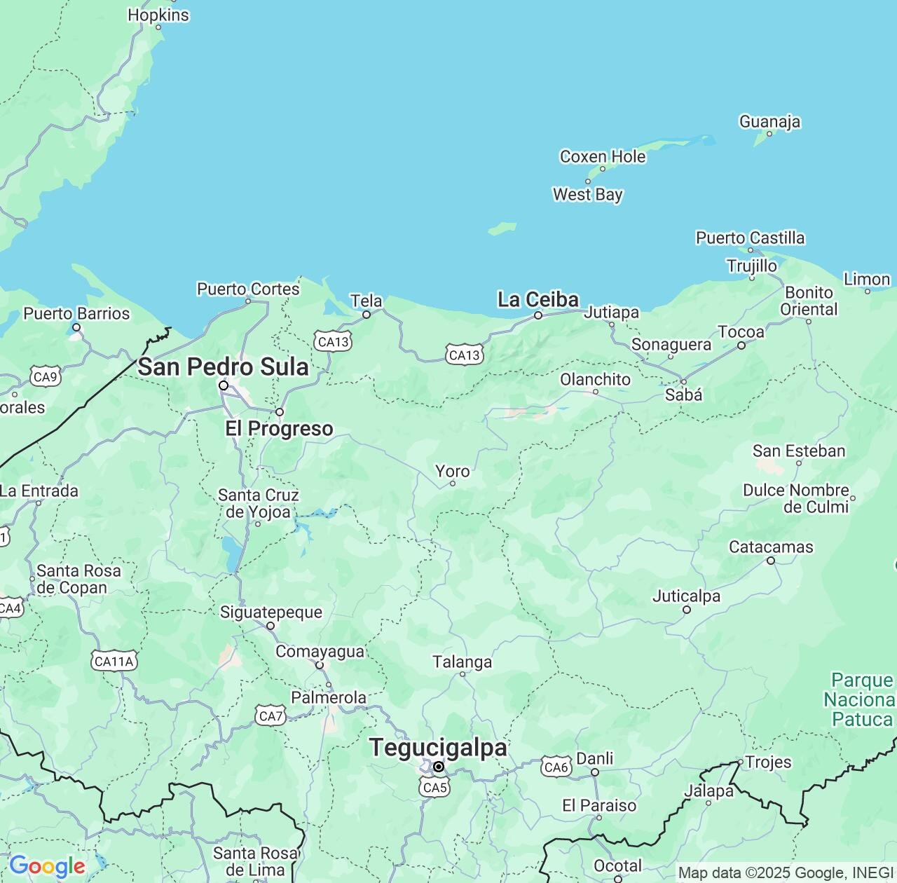 Map image for Intellectual Property Lawyers in Yoro Department and Honduras IP firms at coordinates  ; .