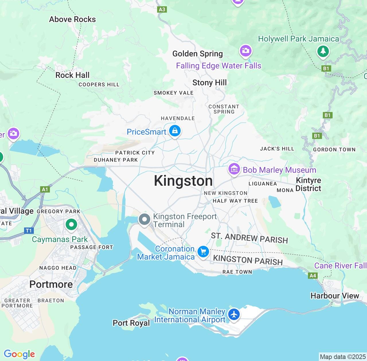 Map image for Intellectual Property Lawyers in Kingston and Jamaica IP firms at coordinates  ; .
