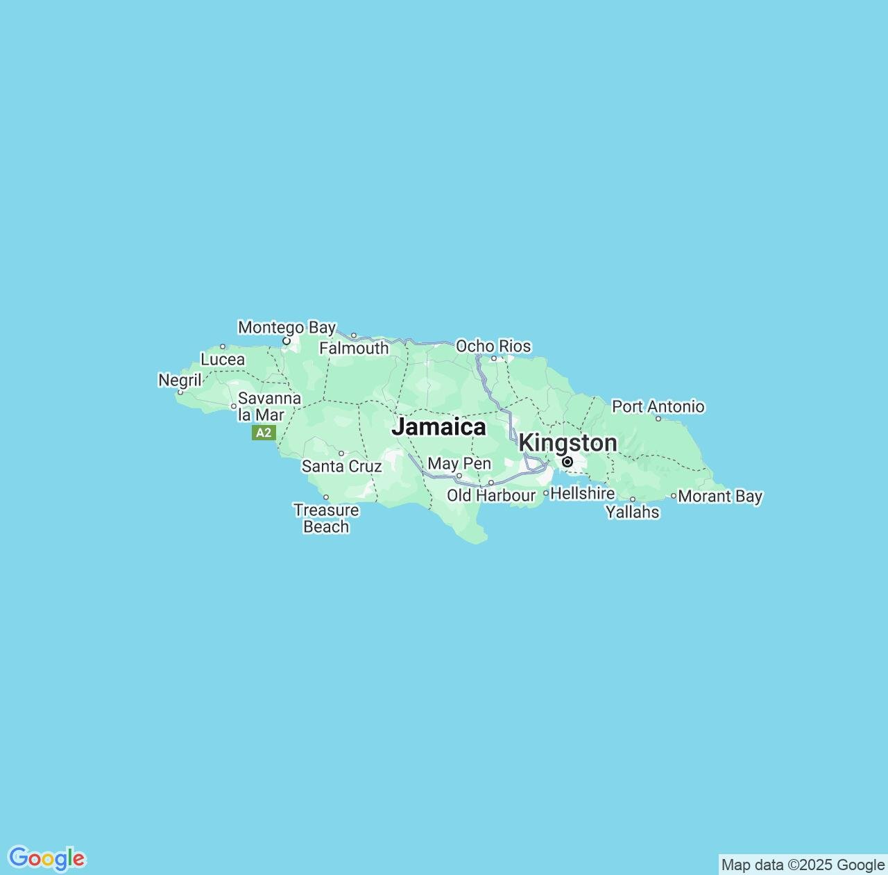 Map image for Intellectual Property Lawyers in Jamaica and Central America IP firms at coordinates  ; .