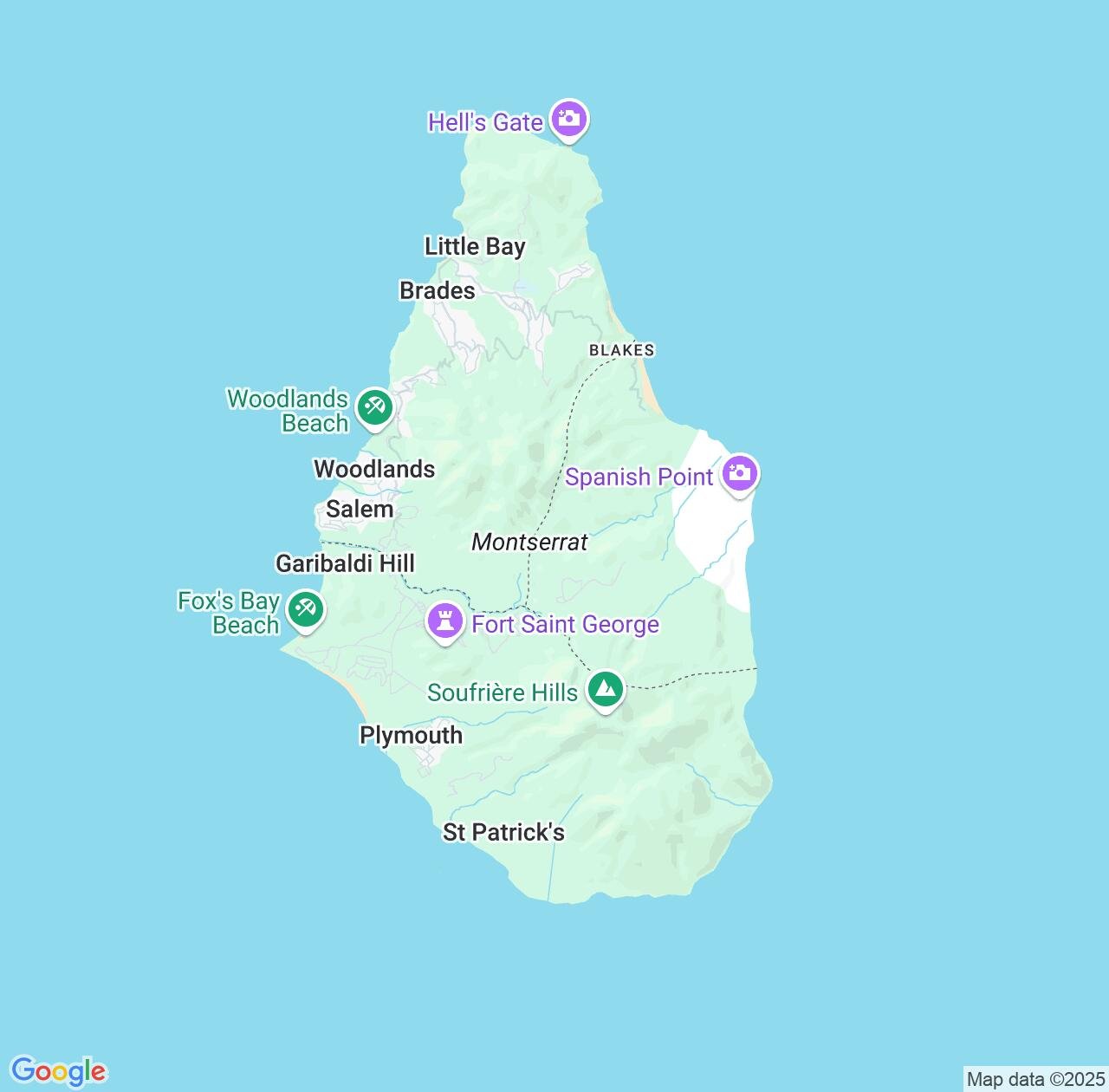 Map image for Intellectual Property Lawyers in Montserrat and Central America IP firms at coordinates  ; .