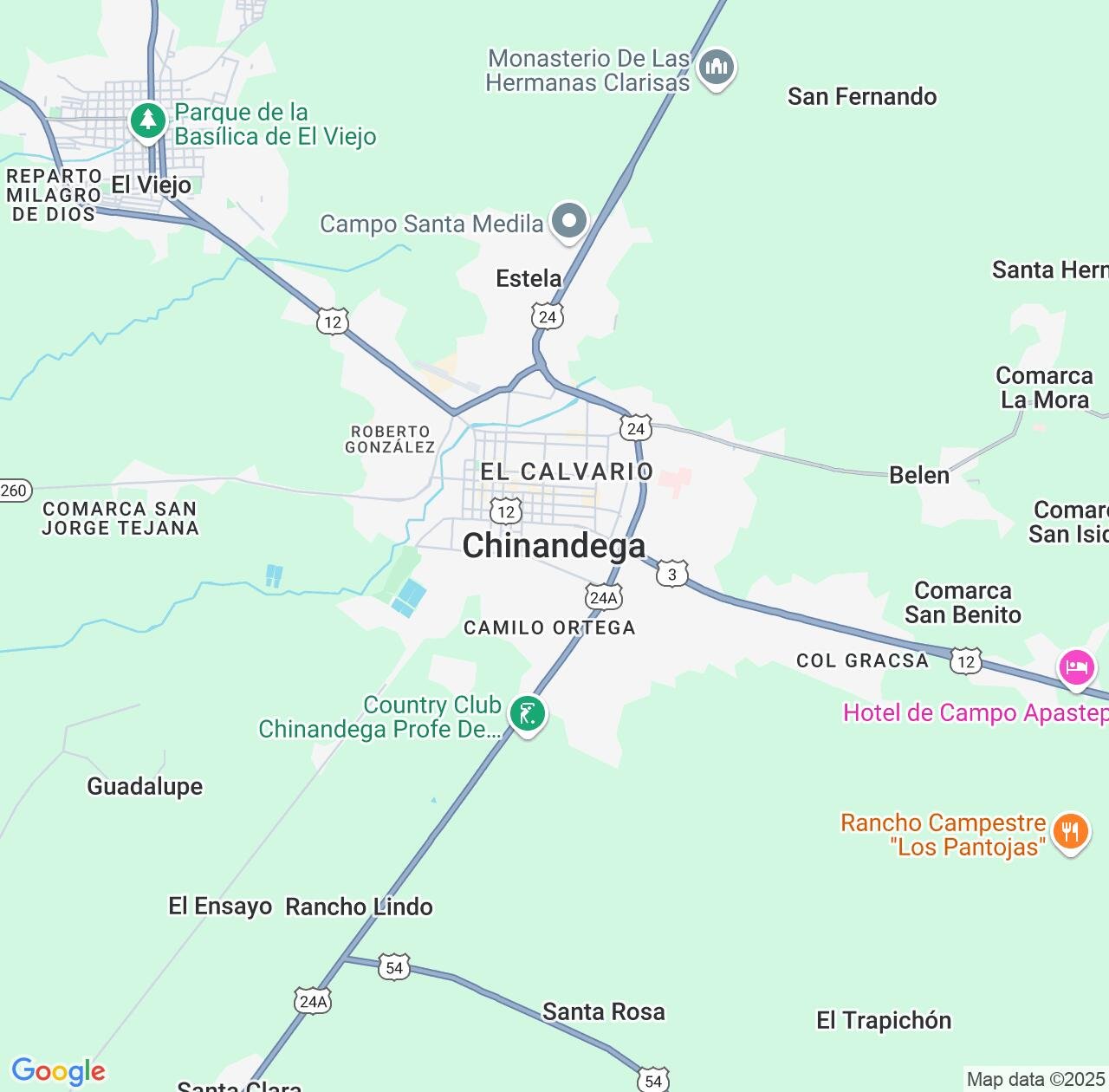 Map image for Intellectual Property Lawyers in Chinandega and Chinandega Department IP firms at coordinates  ; .