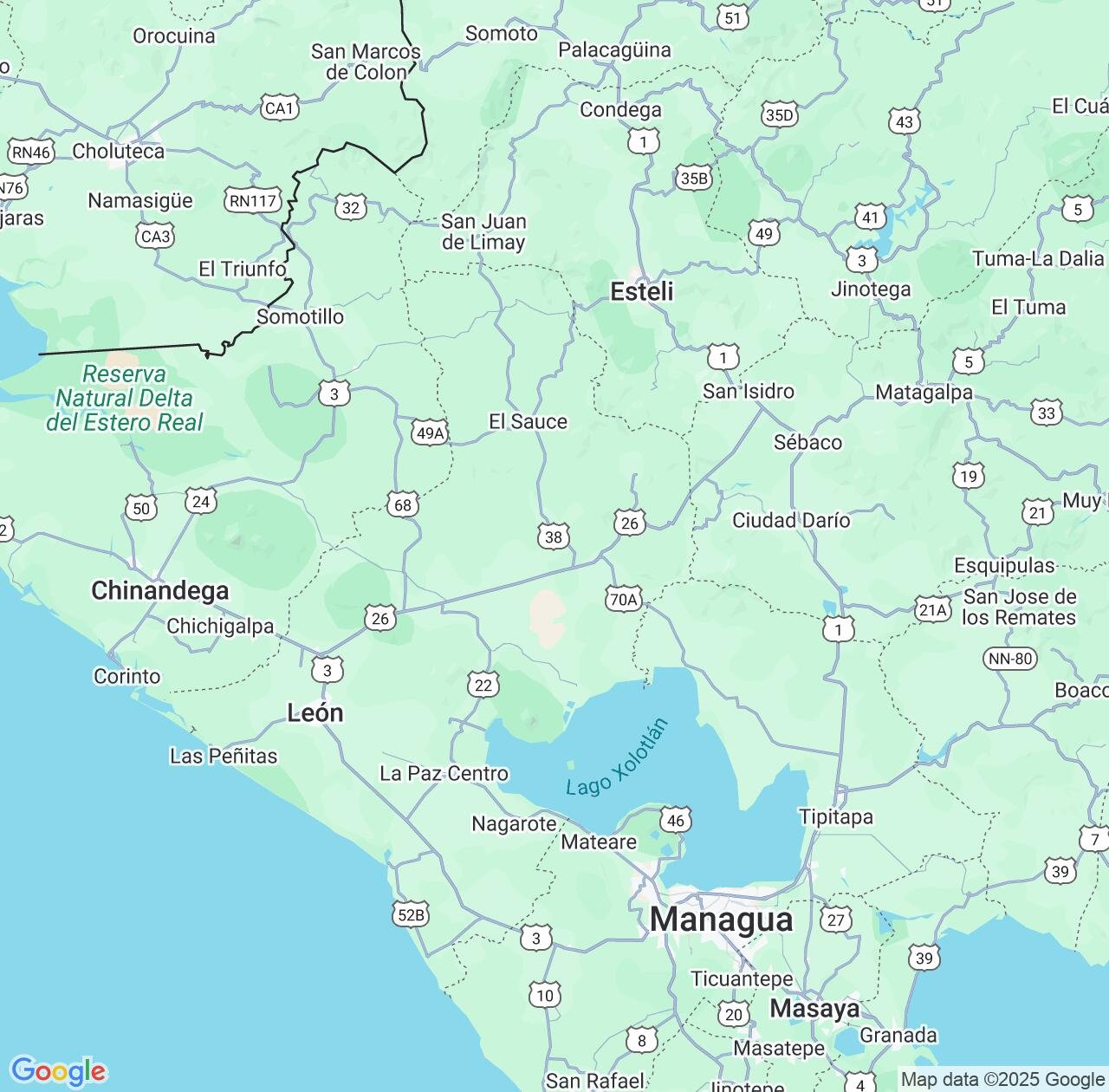 Map image for Intellectual Property Lawyers in León Department and Nicaragua IP firms at coordinates  ; .