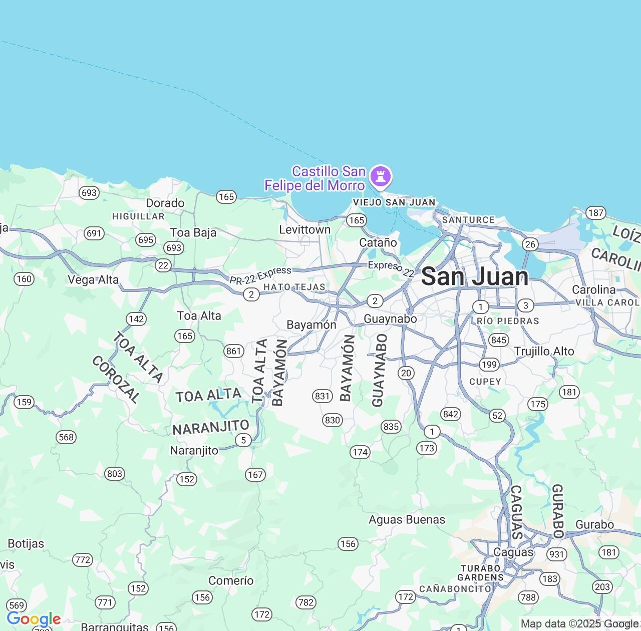 Map image for Intellectual Property Lawyers in Bayamon and Puerto Rico IP firms at coordinates  ; .