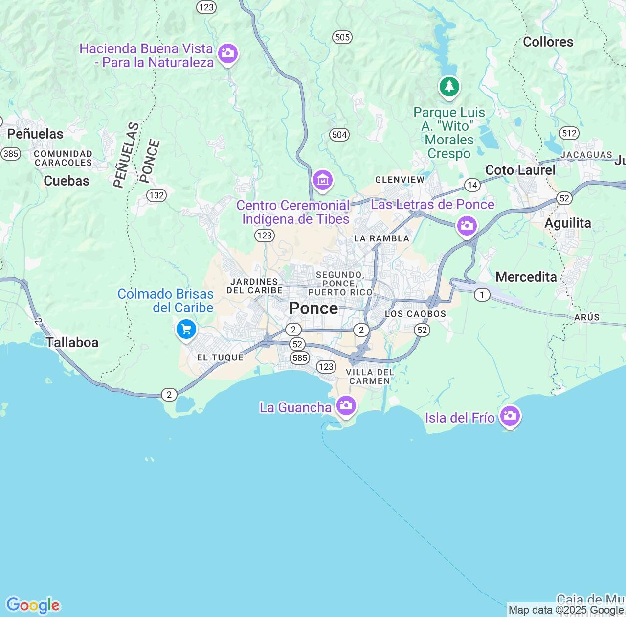 Map image for Intellectual Property Lawyers in Ponce and Puerto Rico IP firms at coordinates  ; .