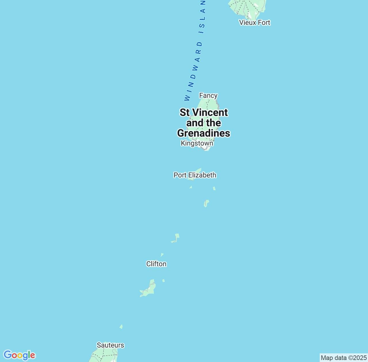 Map image for Intellectual Property Lawyers in Saint Vincent and the Grenadines and Central America IP firms at coordinates  ; .