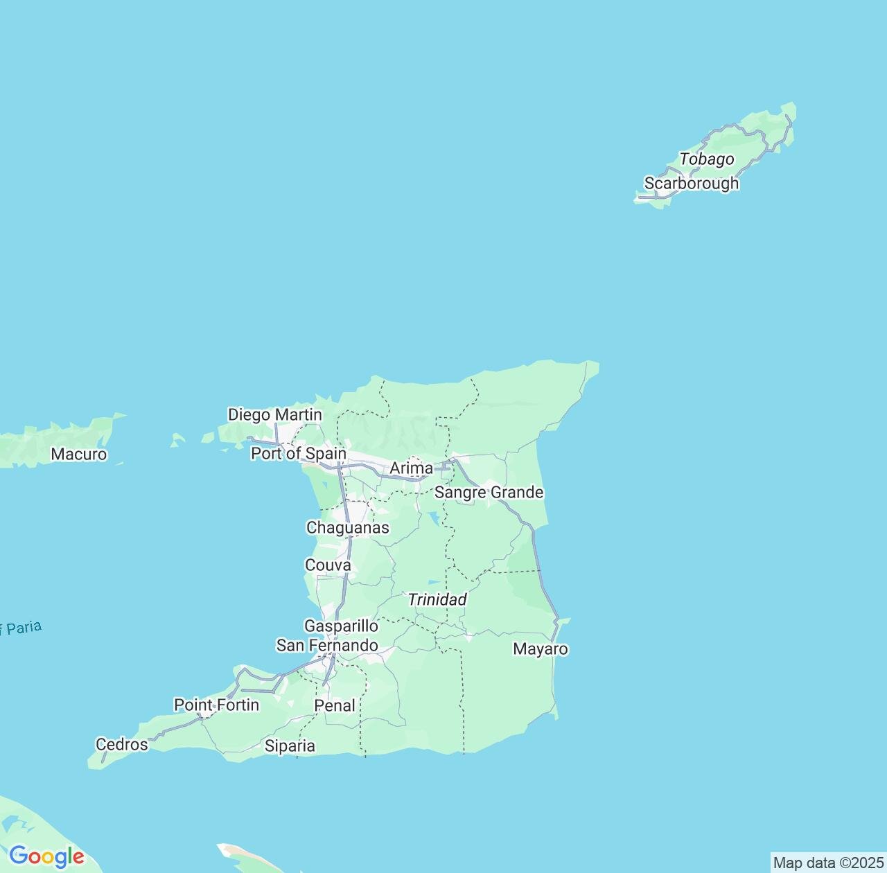 Map image for Intellectual Property Lawyers in Trinidad and Tobago and Central America IP firms at coordinates  ; .