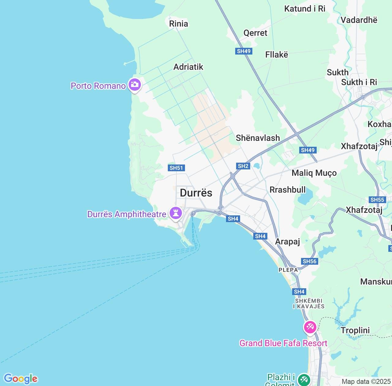 Map image for Intellectual Property Lawyers in Durres and Durrës County IP firms at coordinates  ; .