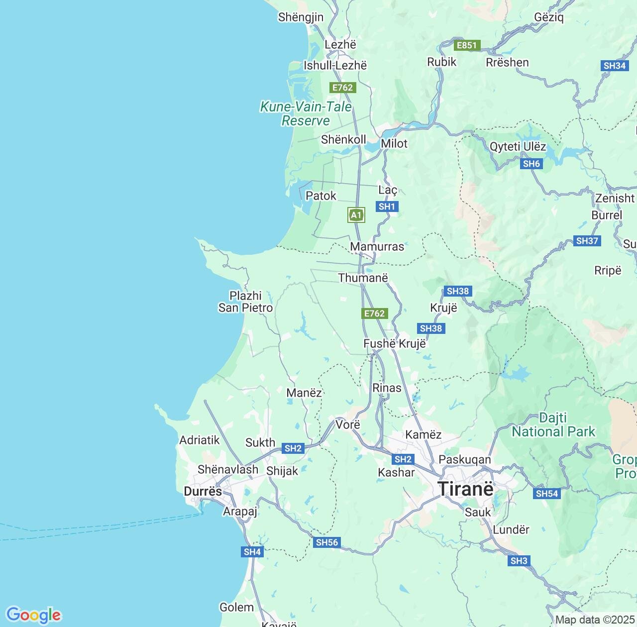 Map image for Intellectual Property Lawyers in Durrës County and Albania IP firms at coordinates  ; .