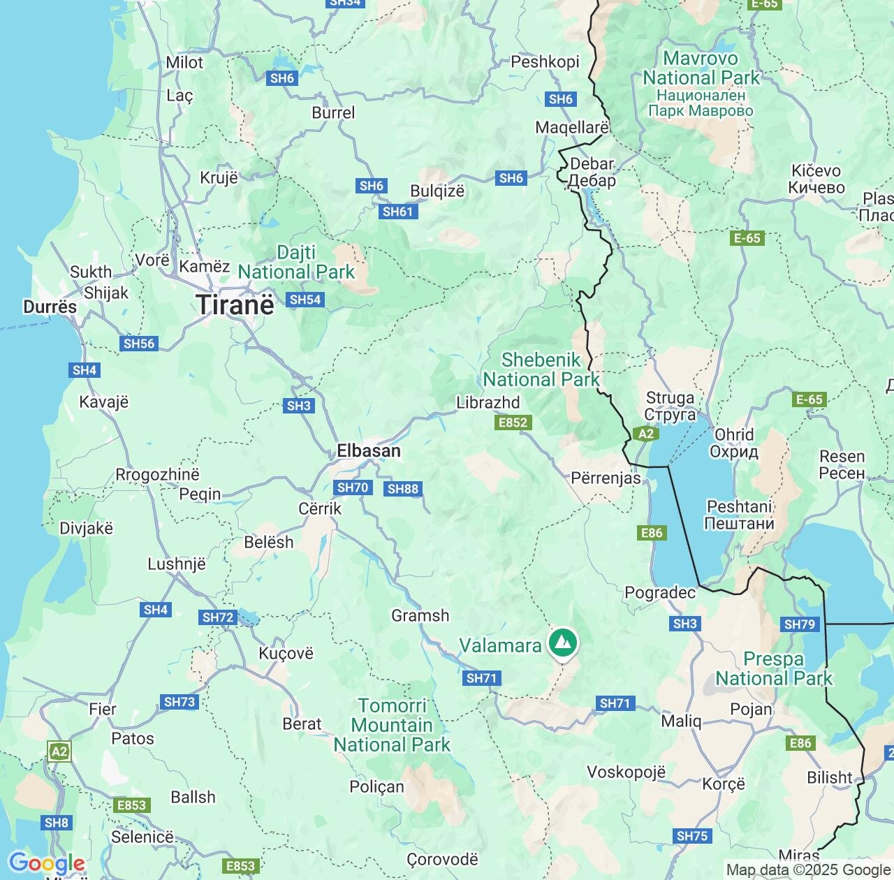 Map image for Intellectual Property Lawyers in Elbasan County and Albania IP firms at coordinates  ; .