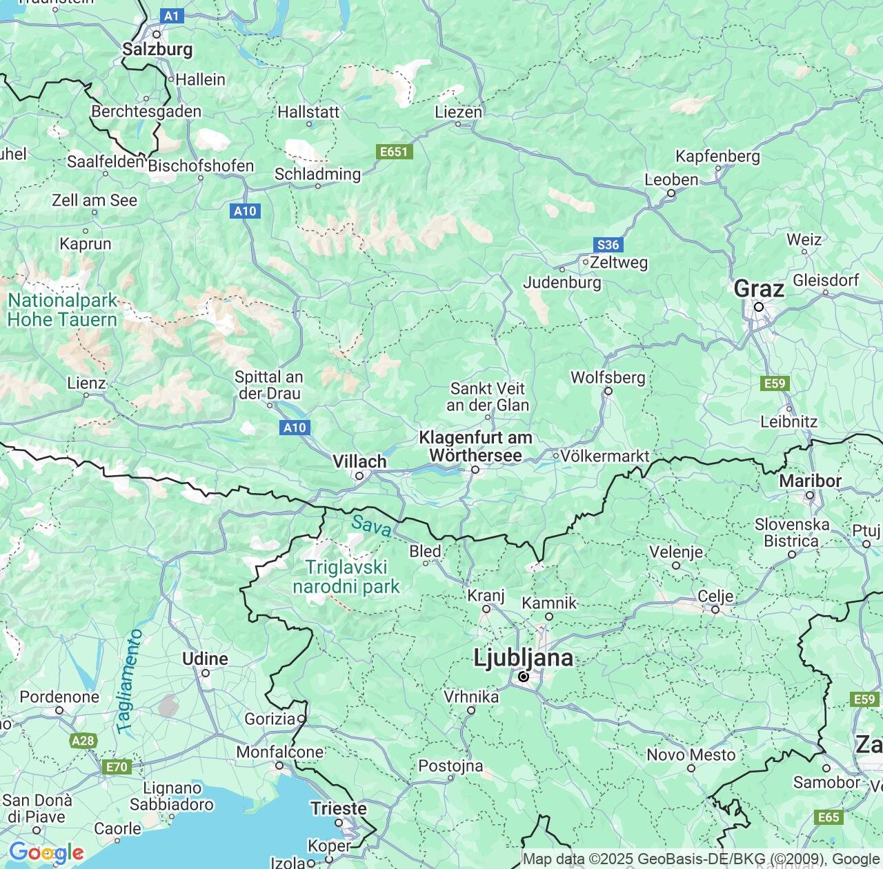 Map image for Intellectual Property Lawyers in Carinthia and Austria IP firms at coordinates  ; .