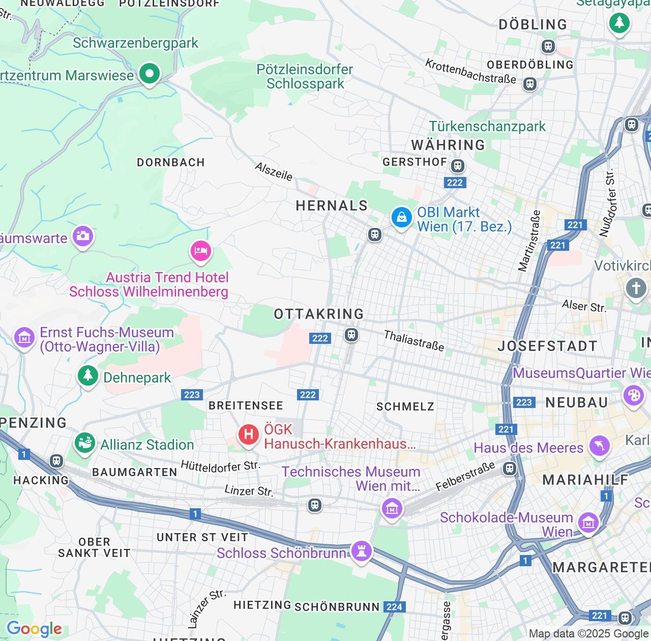 Map image for Intellectual Property Lawyers in Ottakring and Vienna IP firms at coordinates  ; .