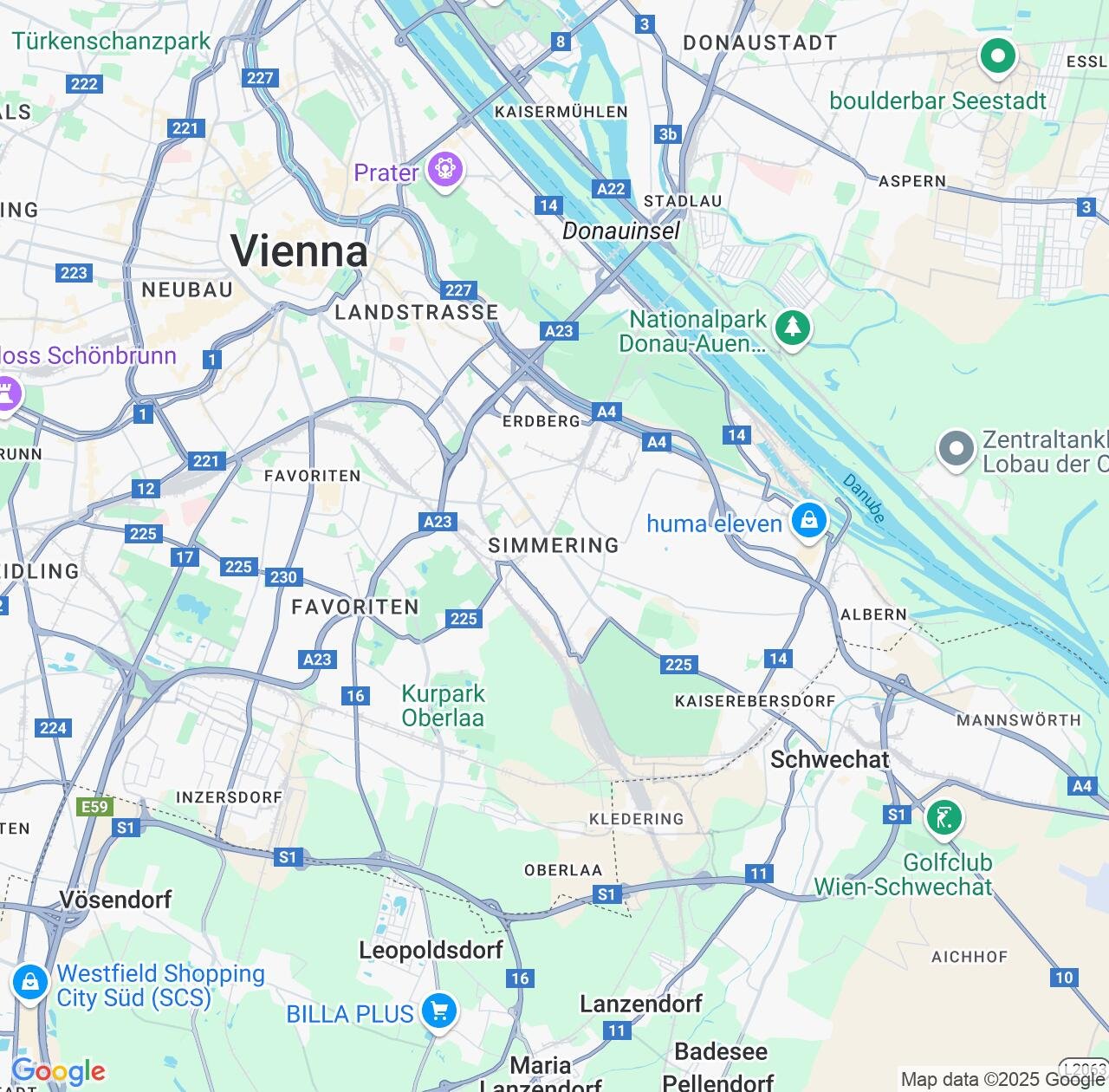 Map image for Intellectual Property Lawyers in Simmering and Vienna IP firms at coordinates  ; .